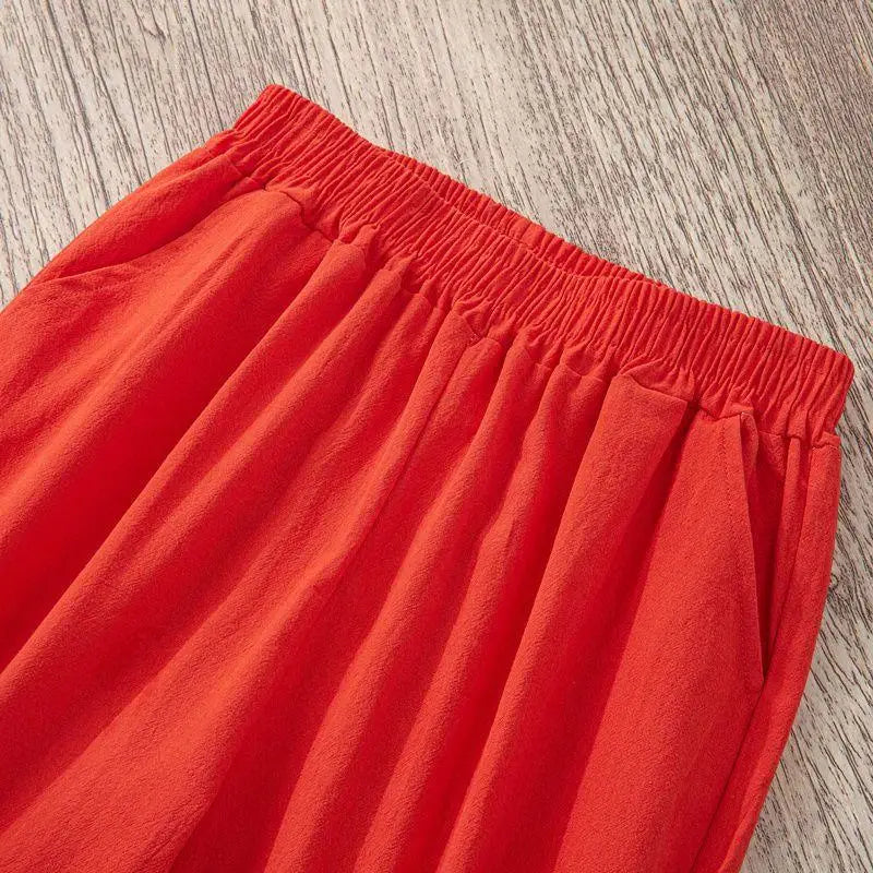 Linen blend summer pants