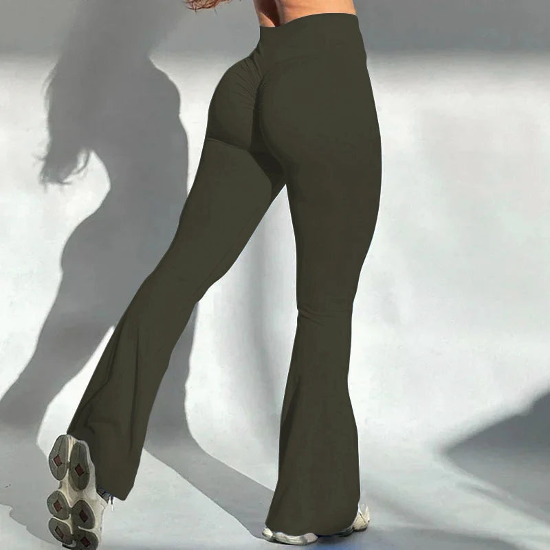 Butt lifting flared leggings