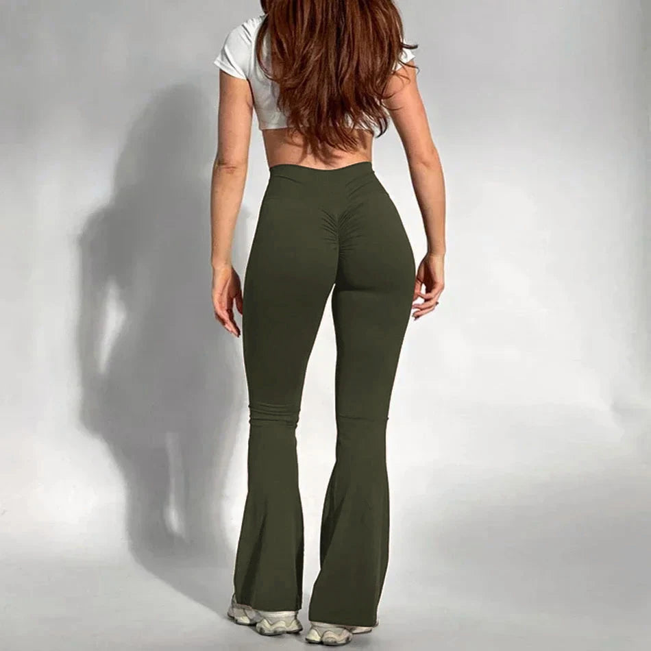 Butt lifting flared leggings