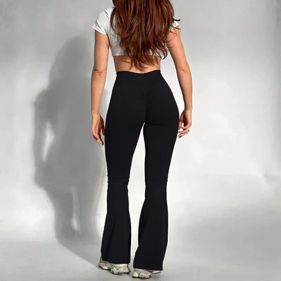 Butt lifting flared leggings