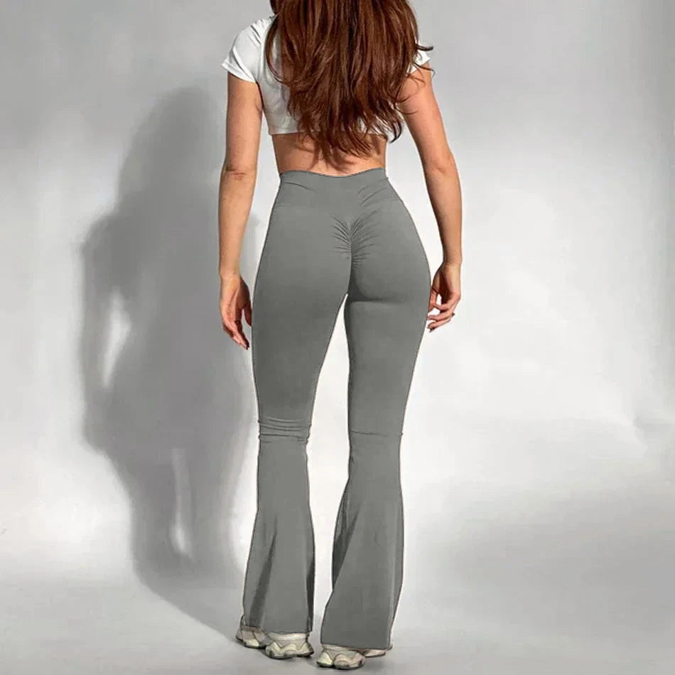 Butt lifting flared leggings
