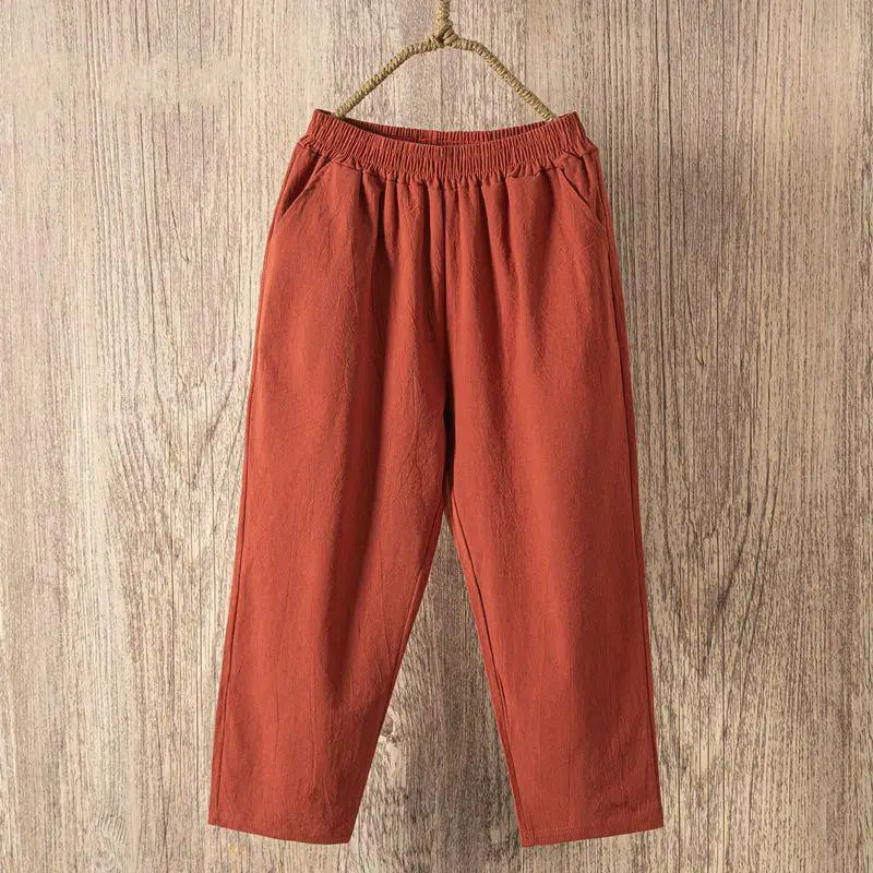 Linen blend summer pants