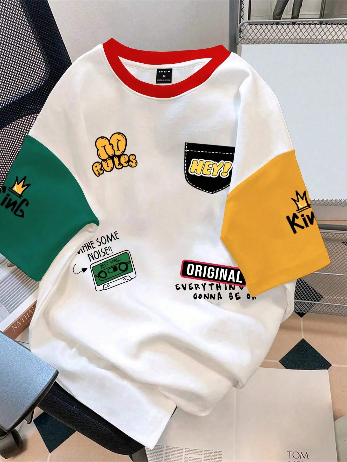 MENS COLOUR T
