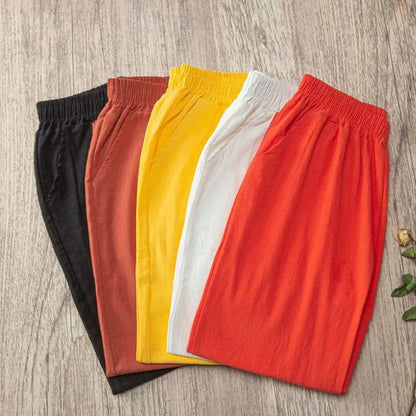 Linen blend summer pants