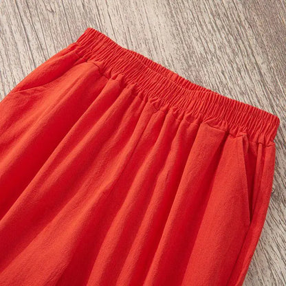 Linen blend summer pants
