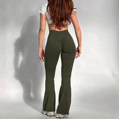 Butt lifting flared leggings