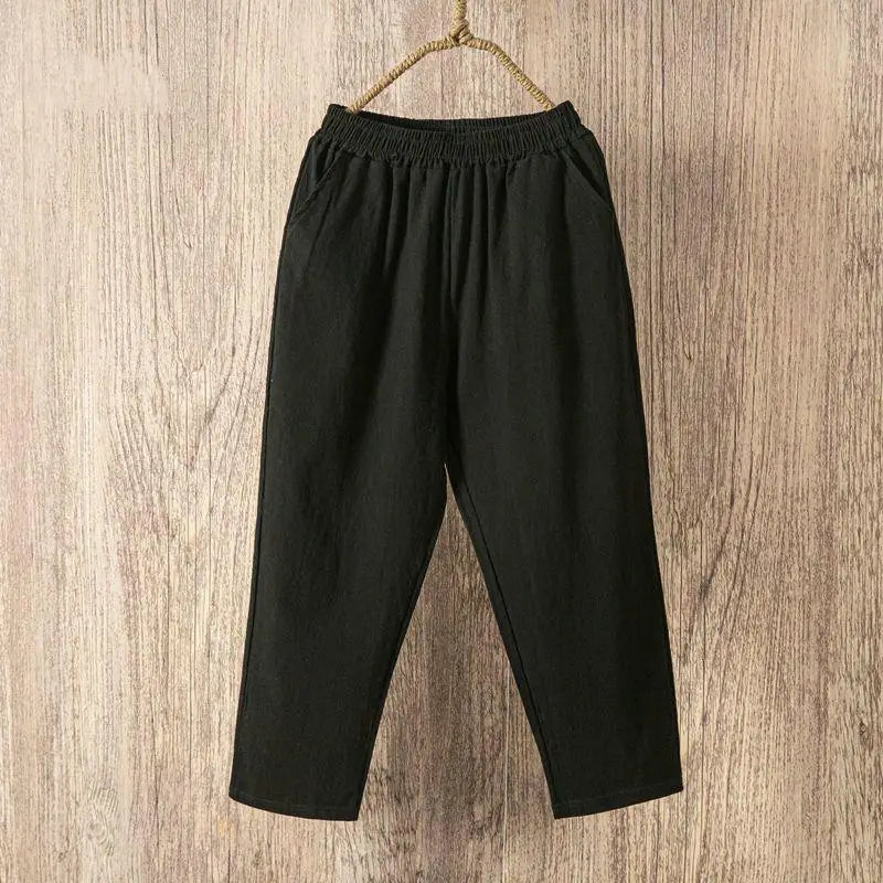 Linen blend summer pants
