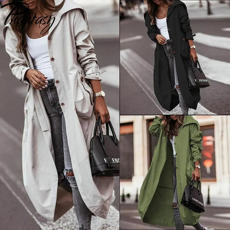 Long Trench Coat Women