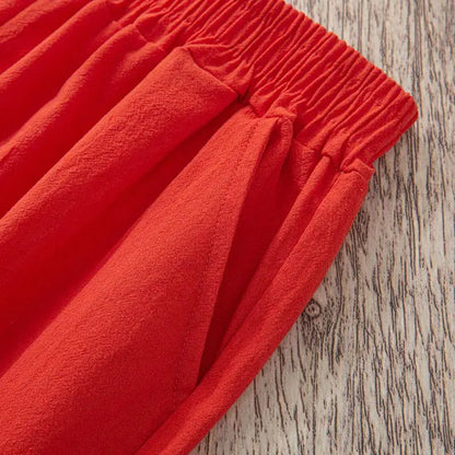Linen blend summer pants