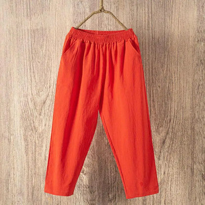 Linen blend summer pants
