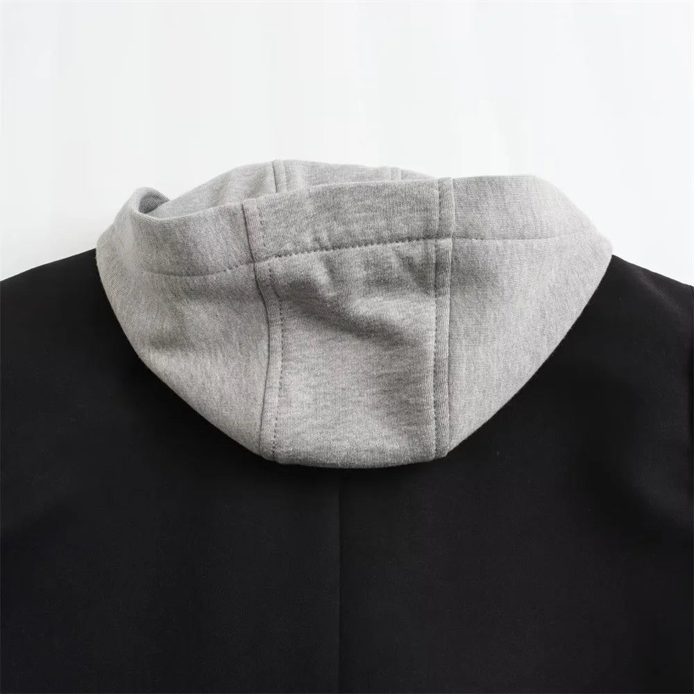 Hooded blazer