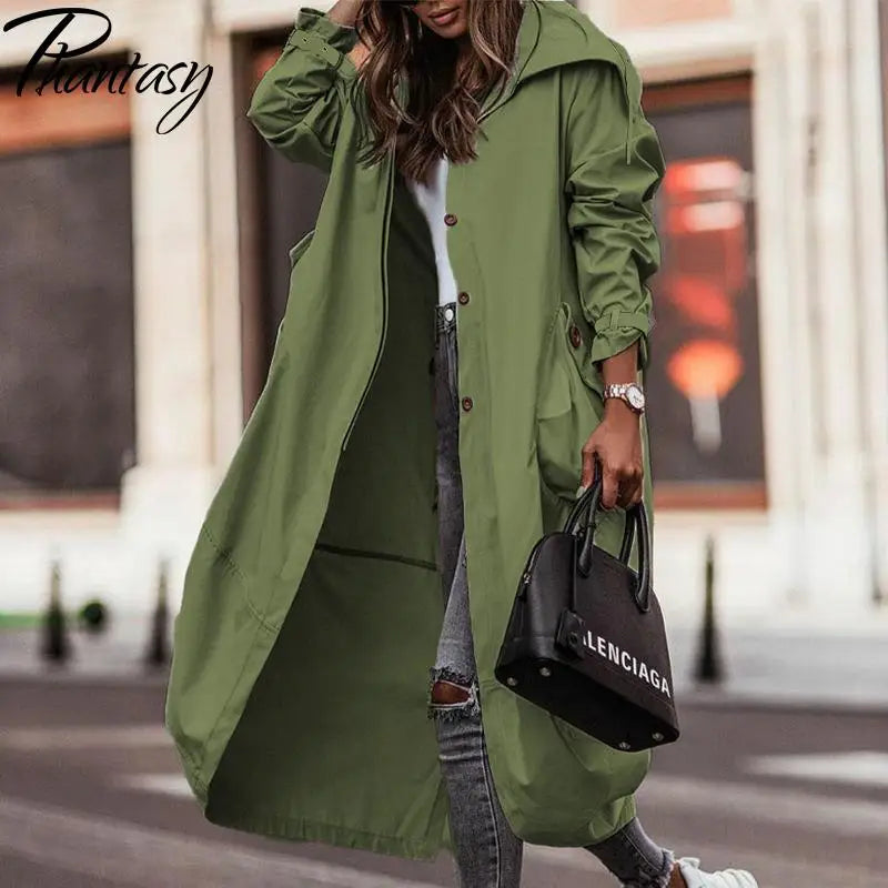 Long Trench Coat Women