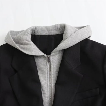 Hooded blazer