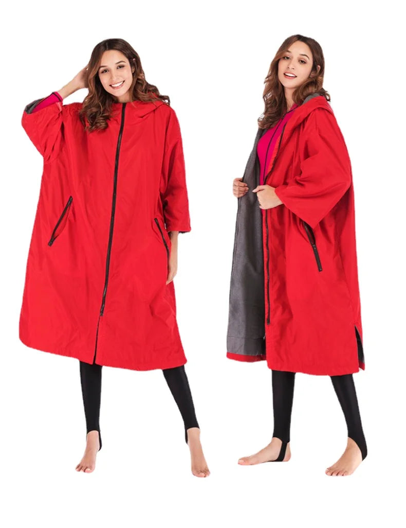 Over sized warm dry poncho coat