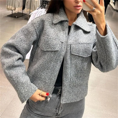 High end bouclé short jacket